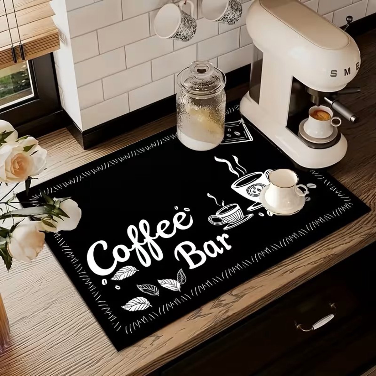 Koffiemat - Aanrechtmatje- Antislip - Tamping Mat - Coffee bar - 40x58 cm