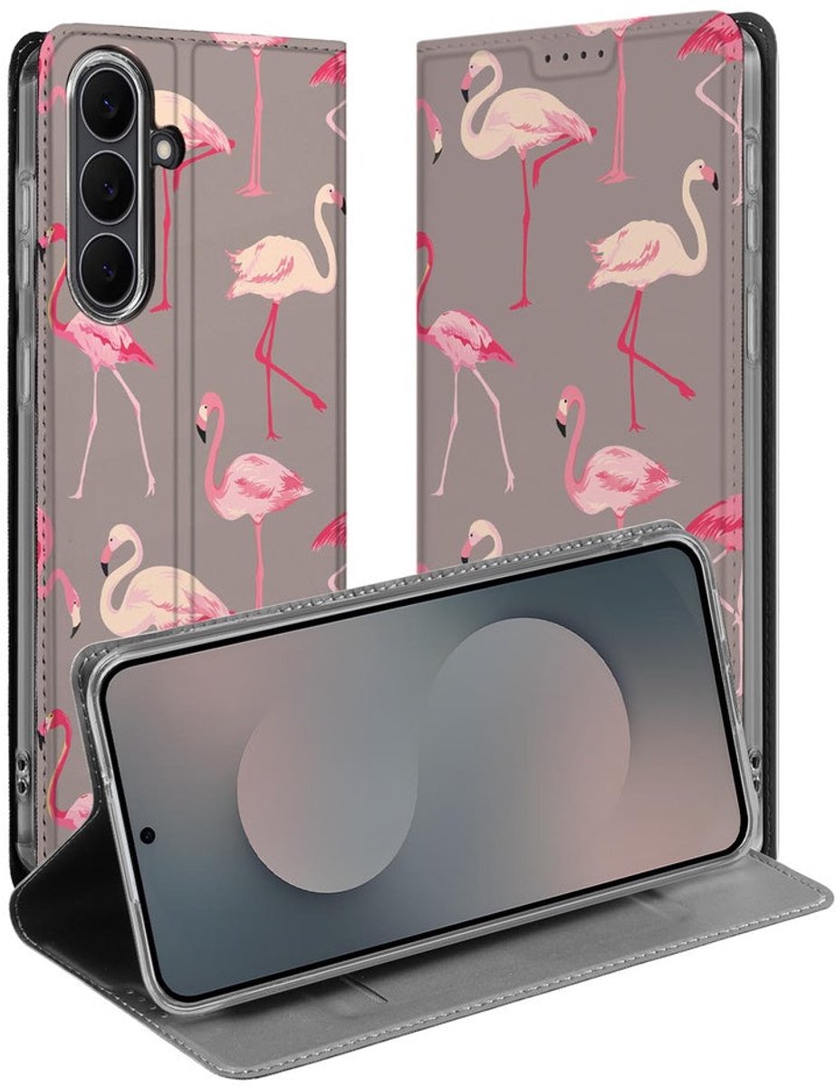 Samsung Galaxy S25 FE Book Case Flamingo