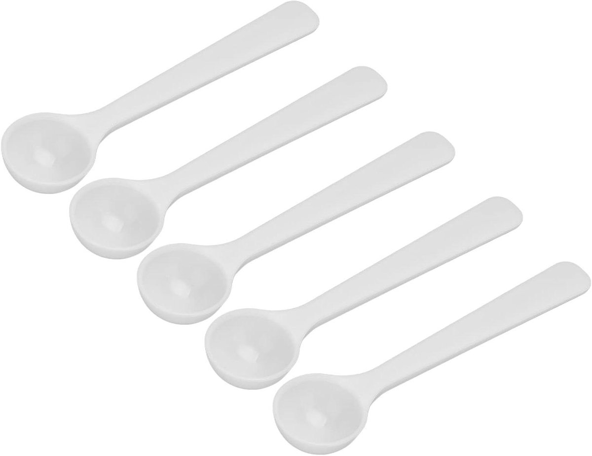 Medicijnpoeder Mestlepel Set - 100 stuks - Veilig en Duurzaam - 2 ml/1 g - Bakken, Tuinieren en Keukenhulp - Bestand tegen Veroudering