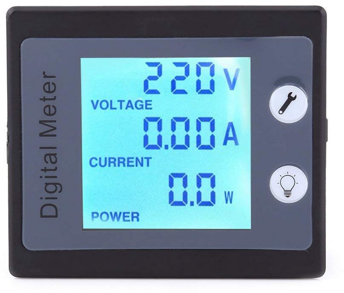 Digitale AC Multimeter met LCD Display voor Spannings- en Energiemeting 100A