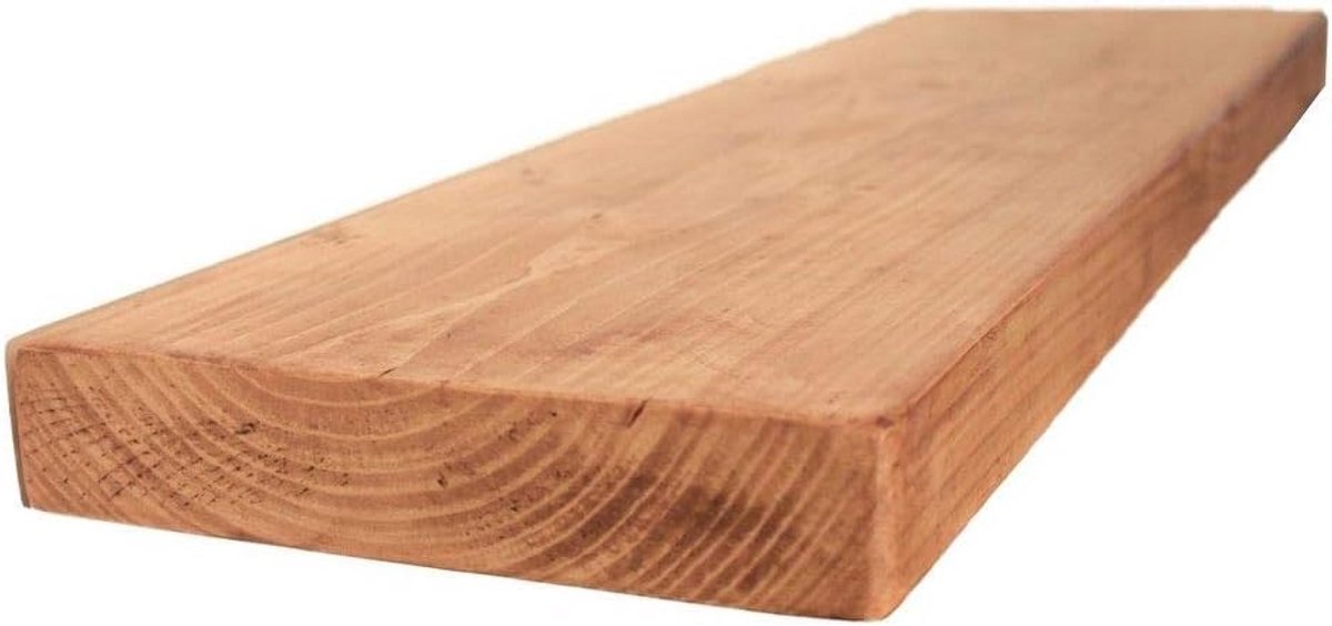 Chunky Drijvende Plank met Live Edge in Tudor Eik Afwerking - 80cm