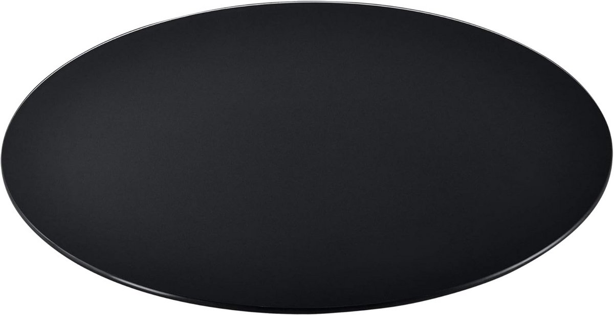 Ronde Glasplaat ESG Veiligheidsglas 6mm Zwart voor Tafel of Open Haard