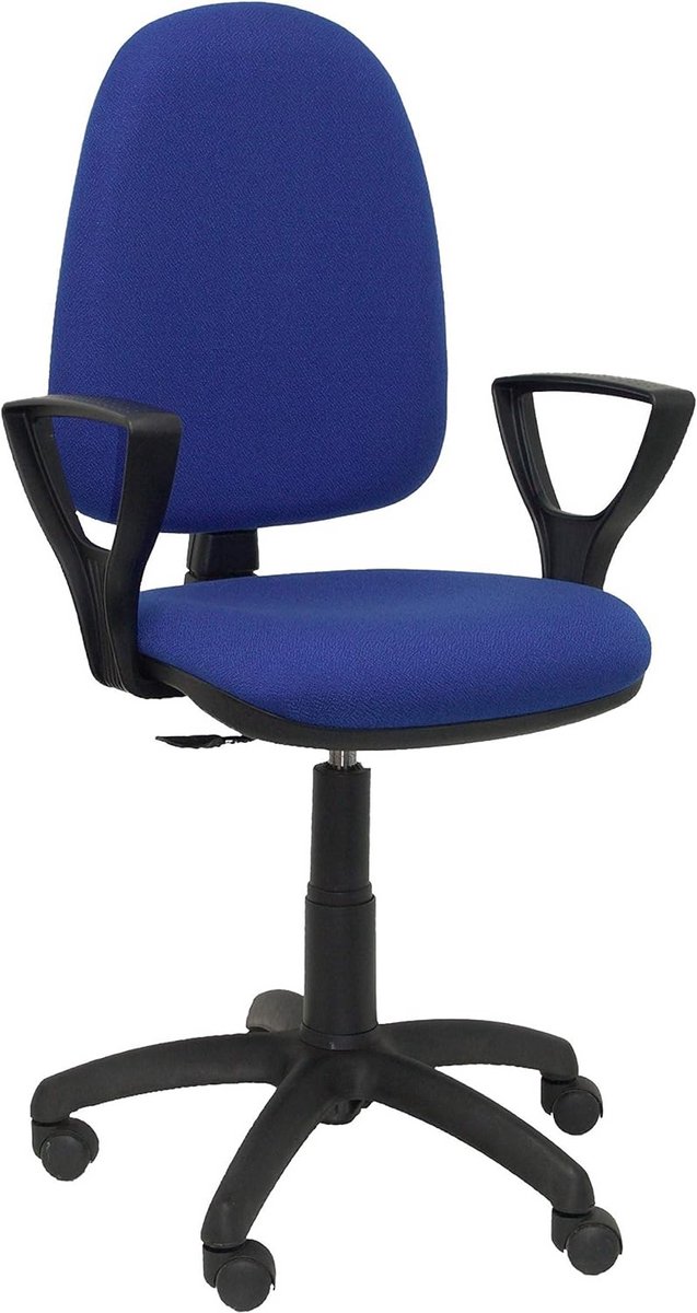 Ergonomische kantoorstoel blauw met permanente contactmechanisme