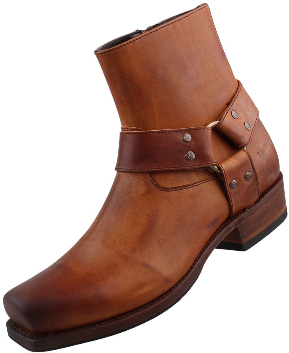 Sendra Laarzen Heren Biker Enkellaars 12851 Bruin