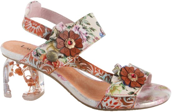 Laura Vita FRAMBOISEO 26 Corail dames sandalen gekleed maat 39 wit
