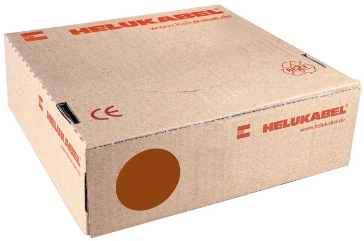 Montagedraad VDS 4mm² (H07Z-K) 90°C bruin - per rol 100 meter (51789)