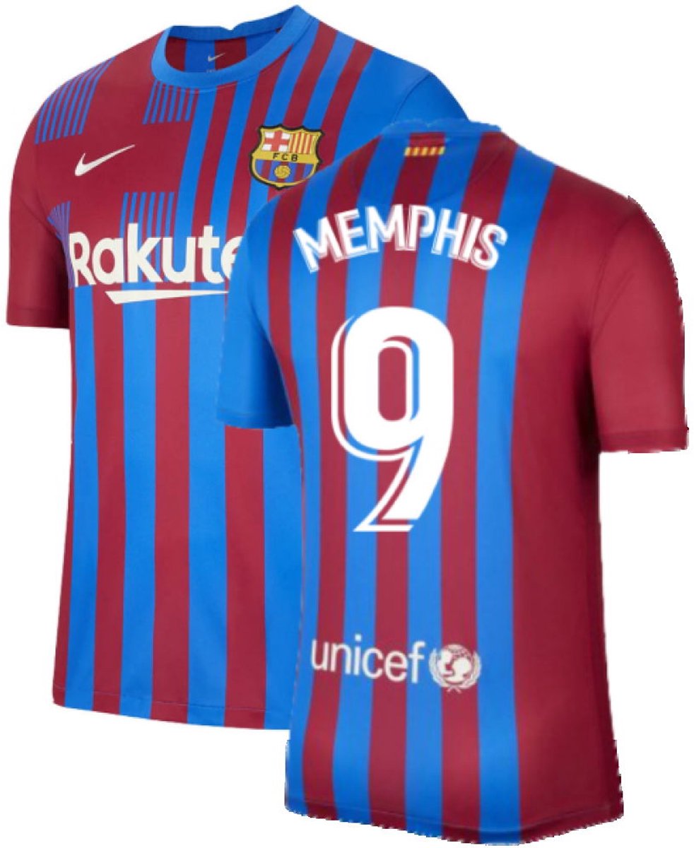 Nike FC Barcelona  Sportshirt - Maat XL  - Mannen - rood - blauw