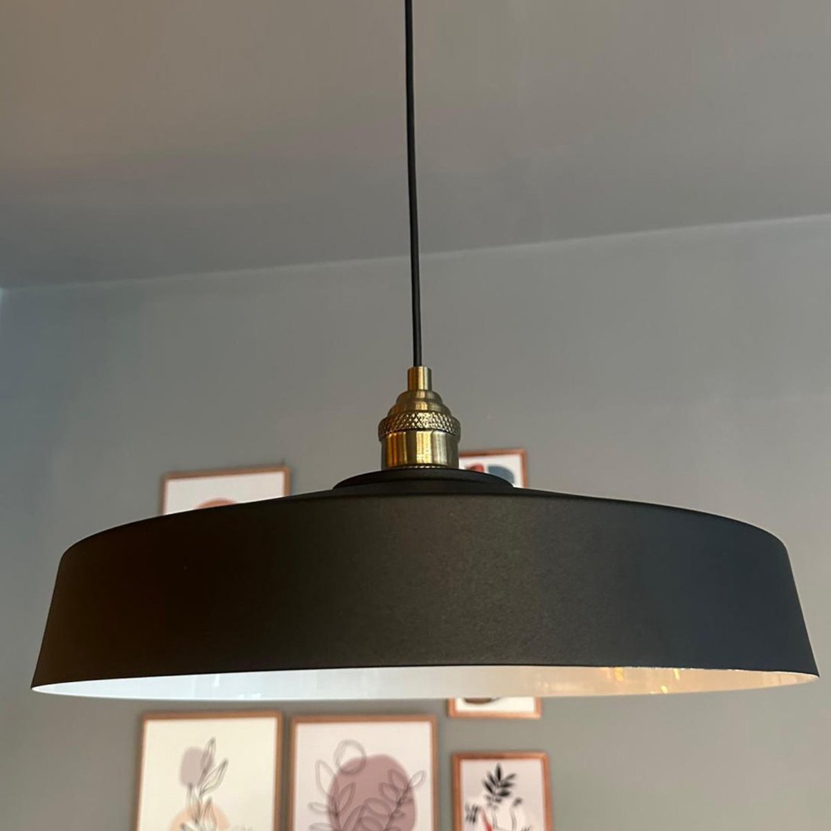 Bamyum Ace Hanglamp Industrieel Metaal Ø39 cm, Vintage Hanglamp, E27 Pendellamp
