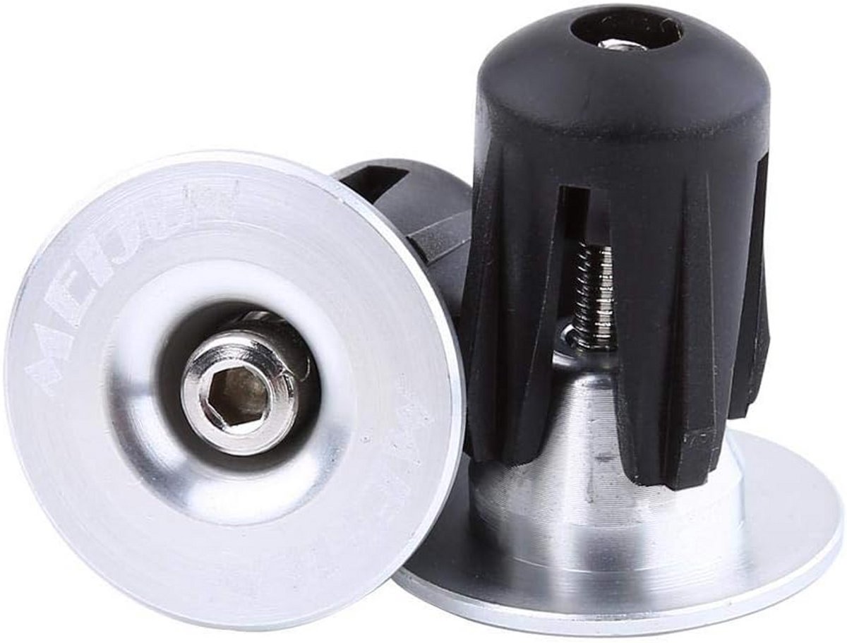 Set van 2 Aluminium Fiets Stuurdoppen Eindstops voor Racefietsen