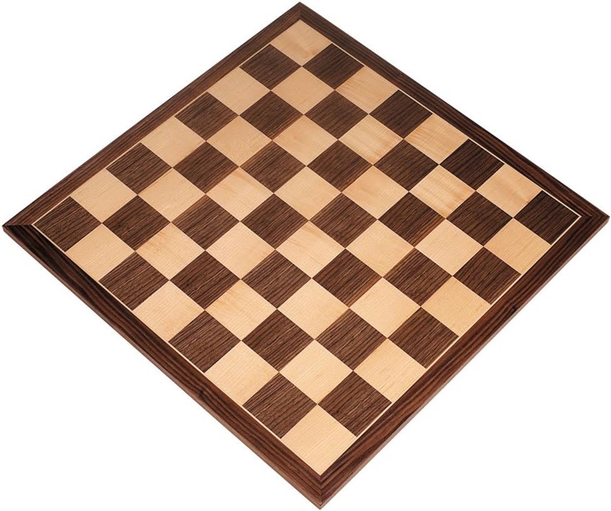 Tournament Schaakbord Inleg Walnoot Esdoornhout 20 Inch
