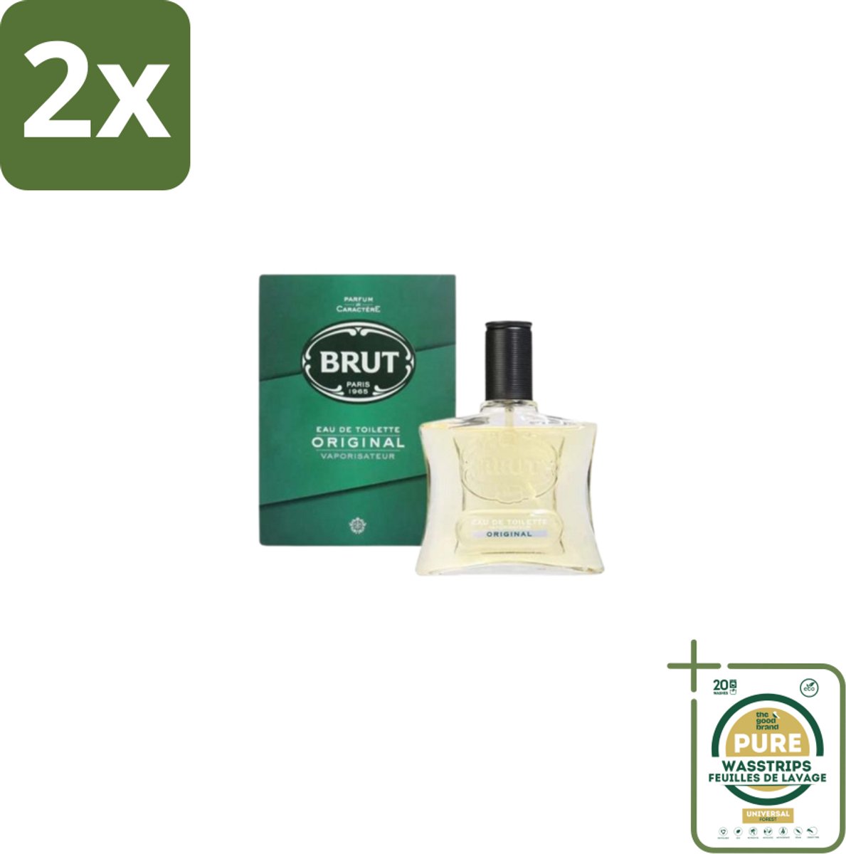 Brut – Eau de Toilette – Original – 100 ml - Voordeelverpakking - 2 stuks - Geur - Parfum