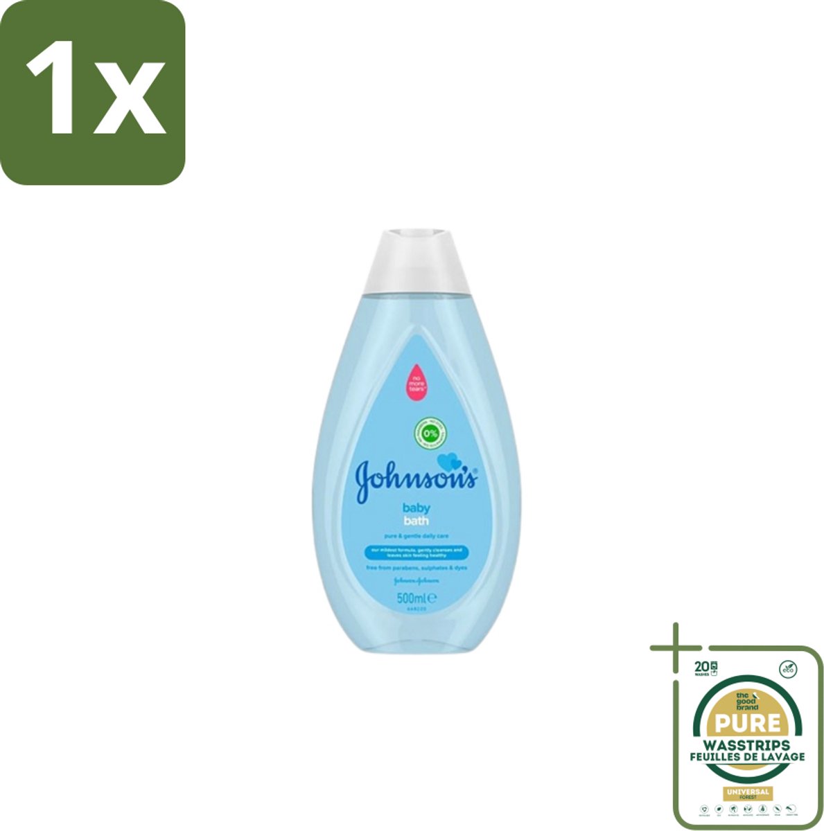 1 x Johnson’s Baby – Badolie – Pure & Gentle – 500 ml- Baby Badolie - Babyhuid Verzorging - Babyhuid Hydratatie - Milde Reiniging - Hypoallergeen