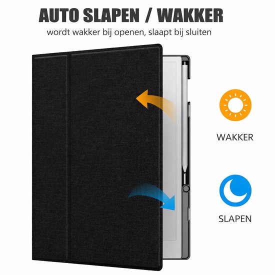 Remarkable Paper Pro hoes - Geschikt voor Remarkable Paper Pro 11.8" (2024) - 360 Graden Draaibaar - Lichtgewicht Magnetische hoes - Automatische slaap-/waakfunctie - Waterdicht- Leer - (Niet voor Remarkable 2) -Zwart van STM Goods — afbeelding 5