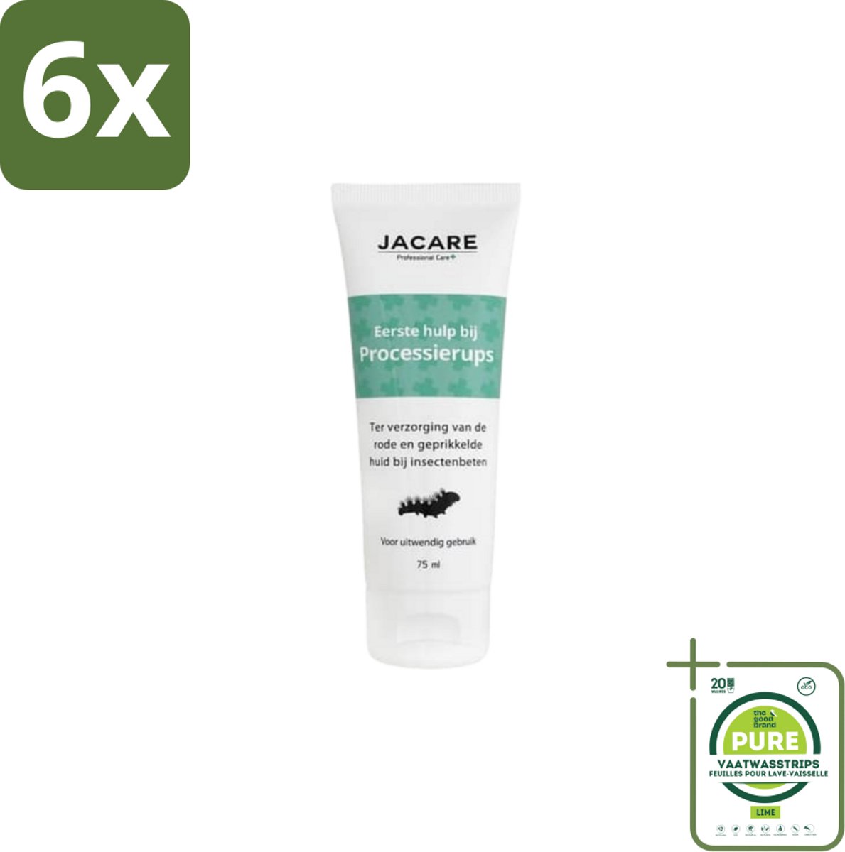 Jacare – Gel – Processierups – 75 ml - Voordeelverpakking - 6 stuks - Processierups gel - Jeuk verlichten