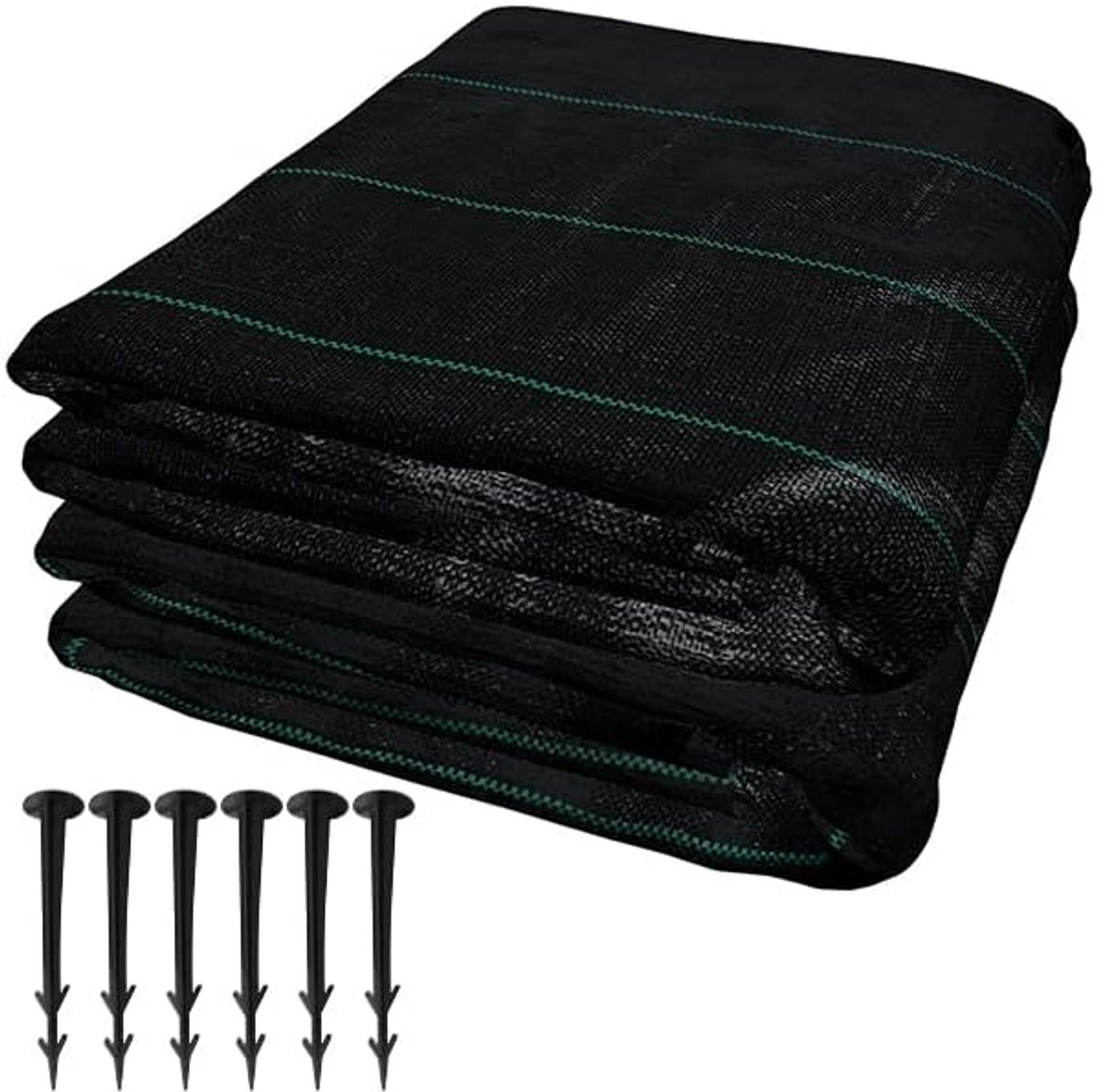 Aufun Onkruidwerend Doek - 2 x 10 m Meter - 100 Gram Per Vierkante Meter - Scheurvast Non-Woven Doek - Geschikt Voor Verhoogde Bloembedden
