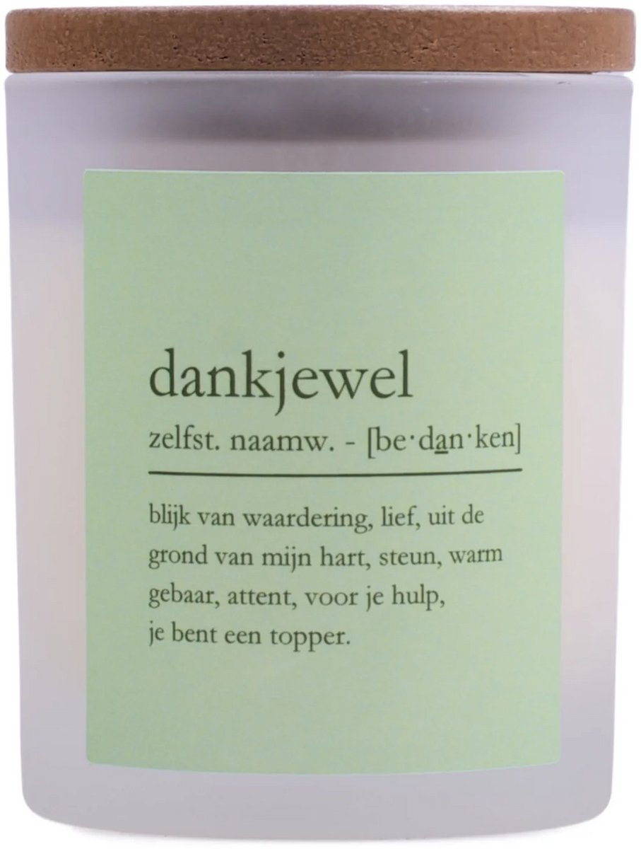 Bon Sens - Geurkaars "Dankjewel" - Appelbloesem & Vanille