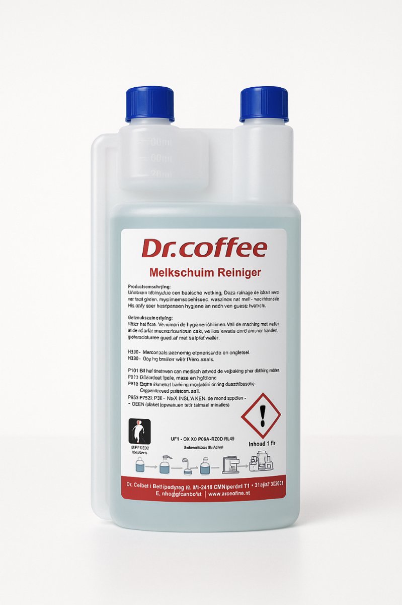 Dr. Coffee - Melkschuim Reiniger met doseerkop fles 1 liter