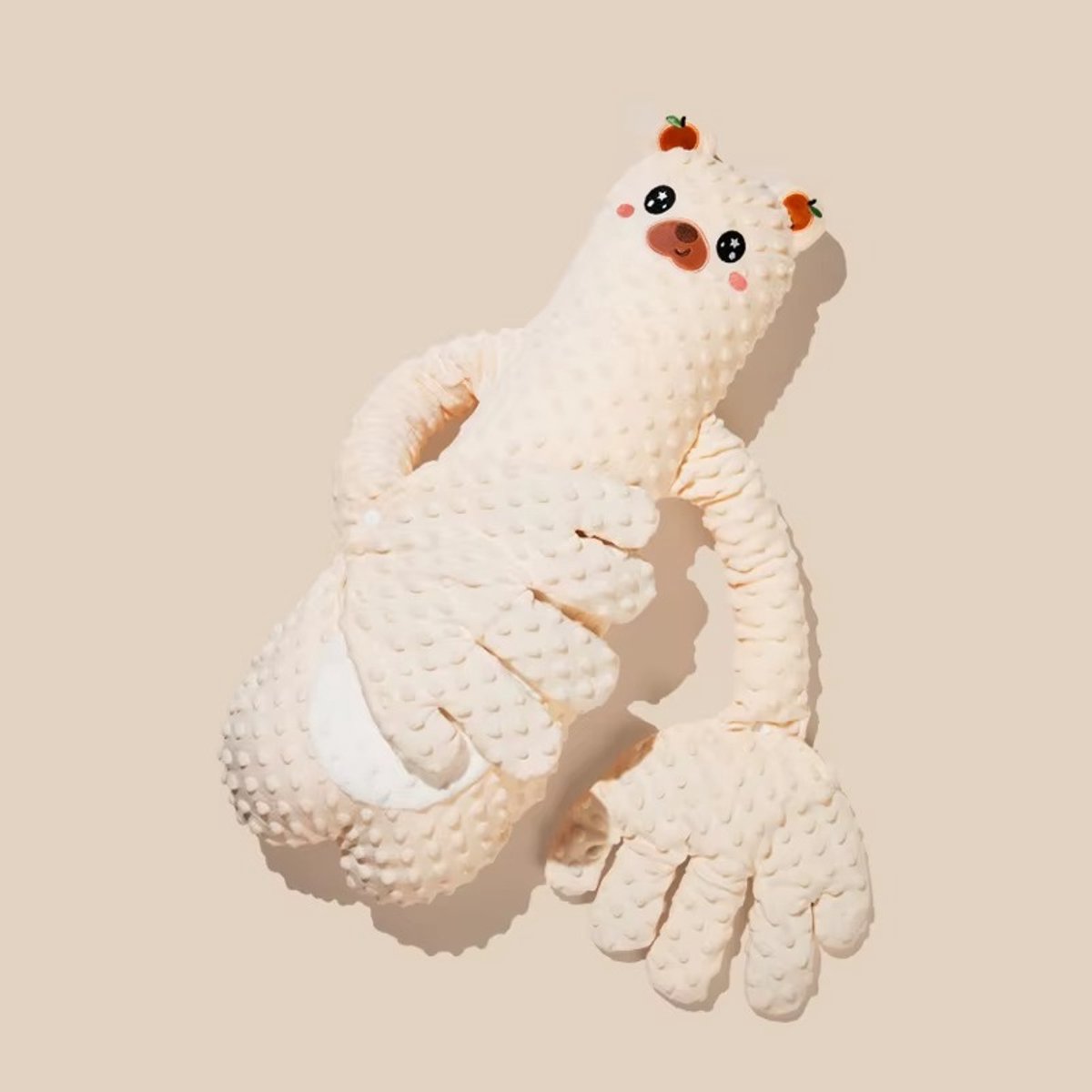 SUMOH® Baby Slaapknuffel Beer – Kalmerende Knuffel met Klopfunctie – Verzwarende Handjes – Extra Zacht Pluche – Inclusief Afstandsbediening – Comfort Knuffel voor Baby’s – Unisex