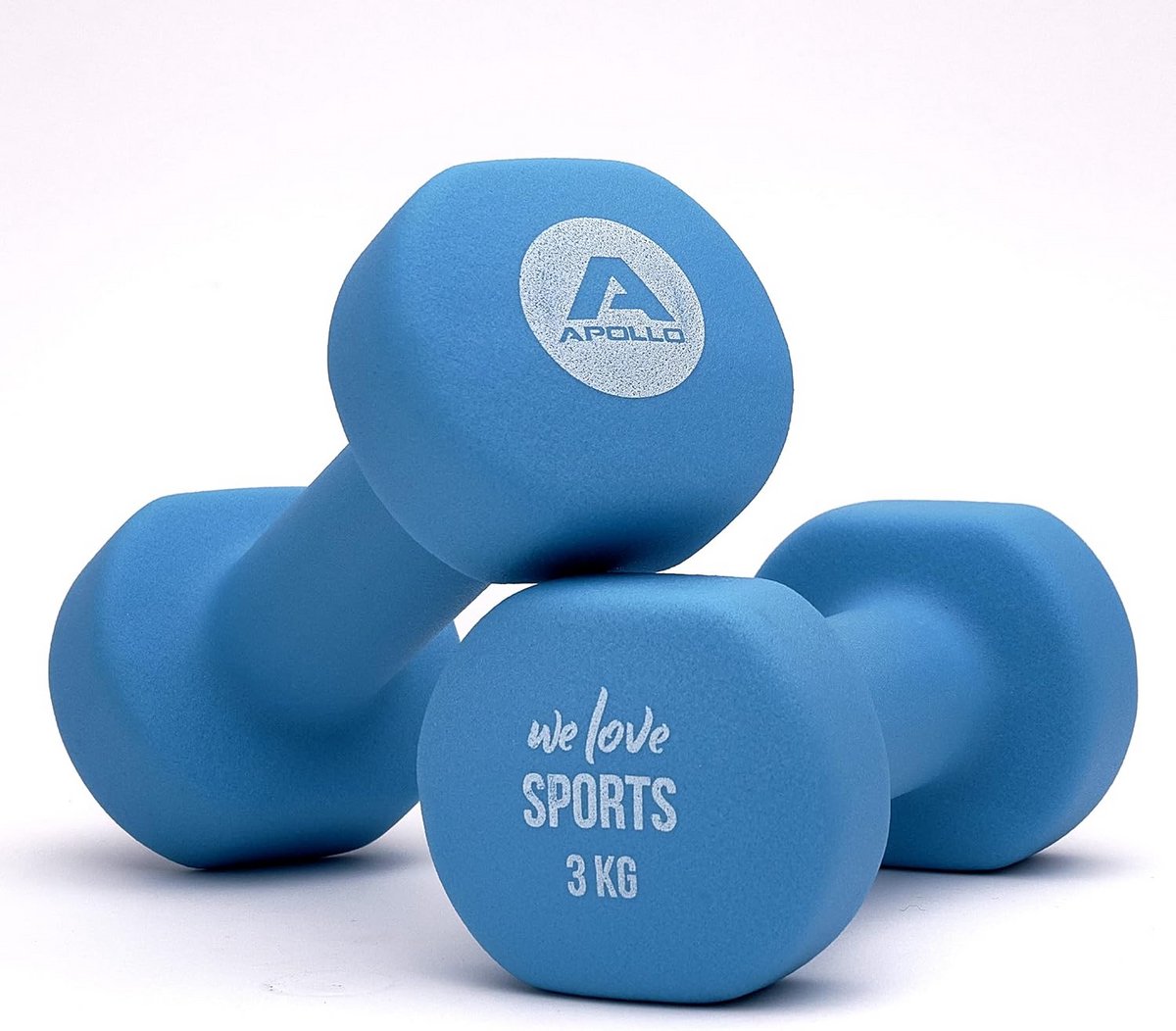 Compleet Halterset met opbergrek - Fitness Gewichten 1kg, 2kg, 3kg voor Dames en Heren
