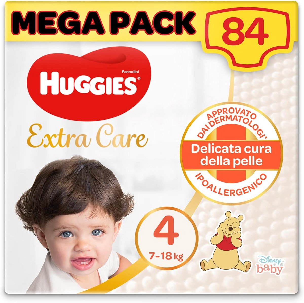 Luiermaat 4 (7-18 kg), 84 stuks - Extra Zachte & Ademende Luiers voor Actieve Baby's
