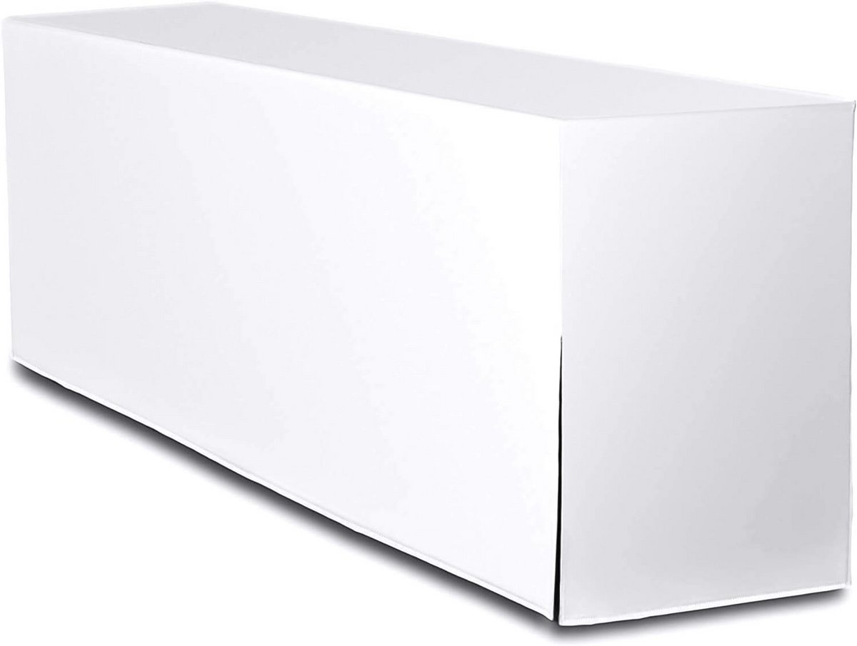 Premium Bierkestafelhoes Wit voor 220x50cm Tafel