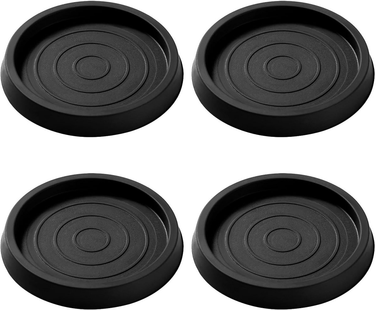 4x Ronde Antislip Meubelstopper (6,3 cm) - Rubber Vloerbeschermers voor Bank, Tafel en Kast