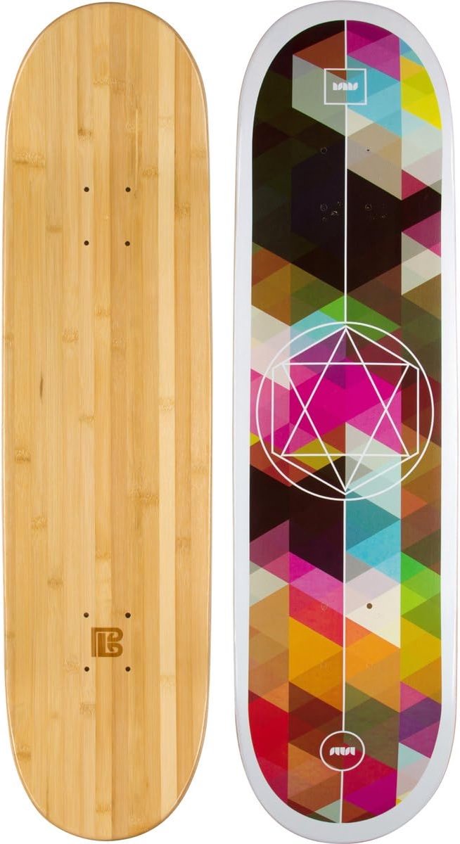 Hoogwaardig 8.0 Inch Skateboard Deck - Duurzaam Bamboe voor Street & Park
