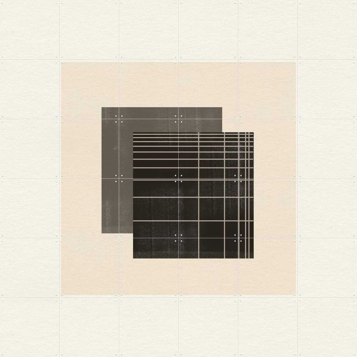 IXXI Paper Object No.3, The Miuus Studio & Various - 120 x 120 cm - Gratis ophangtool - Grote wanddecoratie en posters - Geometrische Kunst