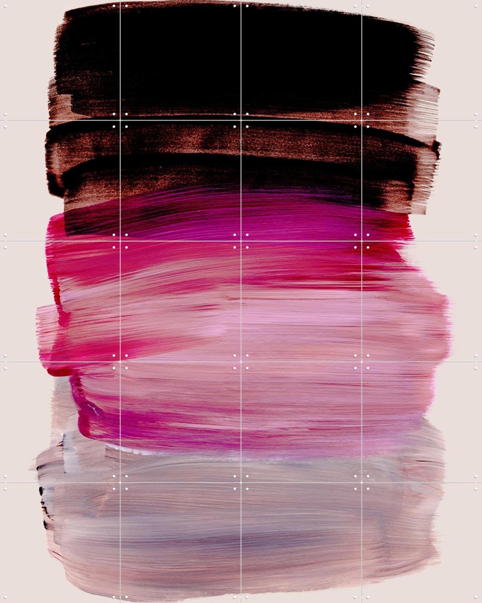 IXXI Abstract Brush Strokes 184, Mareike Böhmer - 80 x 100 cm - Gratis ophangtool - Grote wanddecoratie en posters - Minimalisme, Abstract