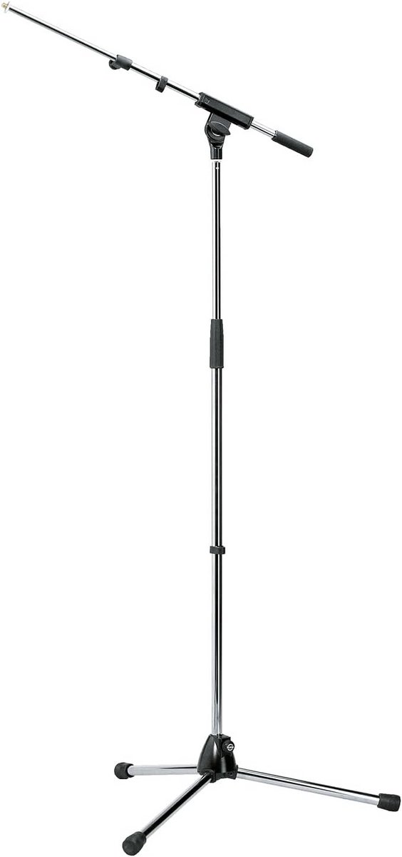 Professionele Microfoonstandaard met Telescopische Boomarm - Verstelbaar en Stabiel