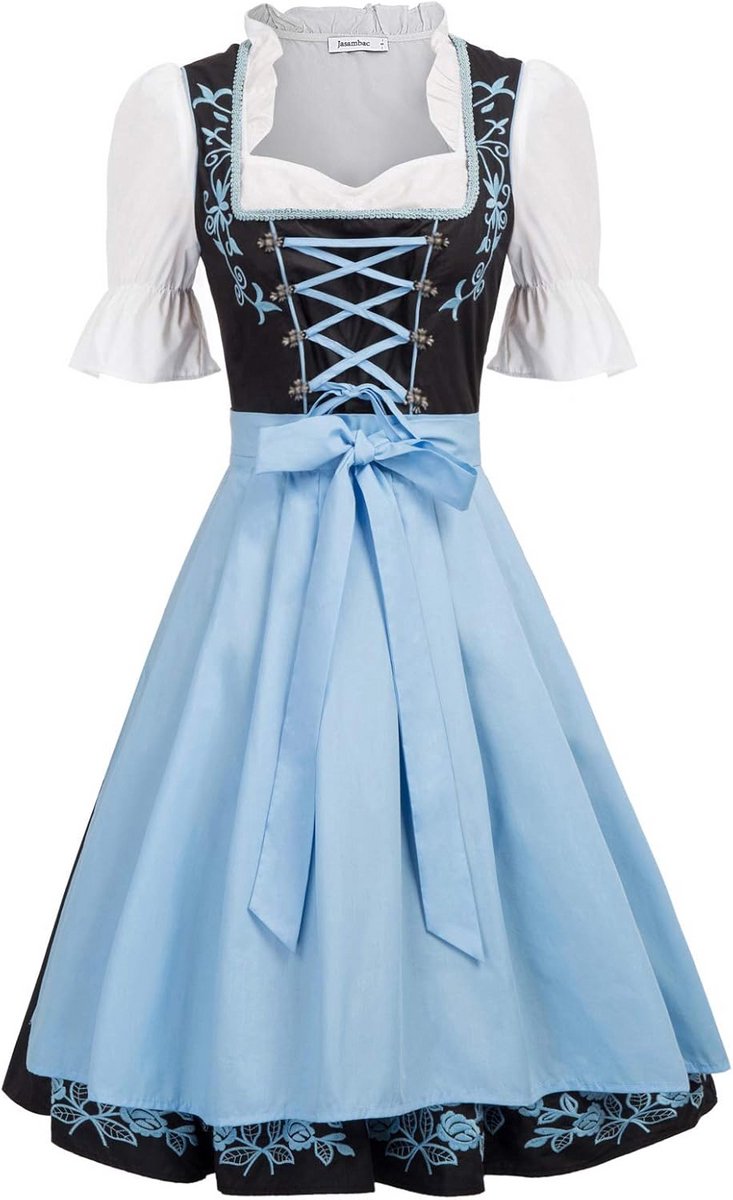 Duitse Dirndl Jurk Dames 3-Delige Oktoberfest Set
