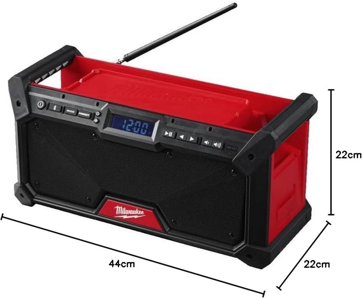 Draagbare Werkplaatsradio DAB+ - Accu Radio voor Bouwplaats