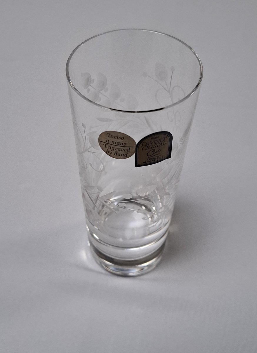 RCRCRYSTAL Da Vinci Gioconda 2 stuks long drink glazen 23 cl handgegraveerd