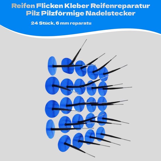 24x Bandenreparatiesets voor Auto en Vrachtwagen - Rubberen Schimmelpluggen — afbeelding 2