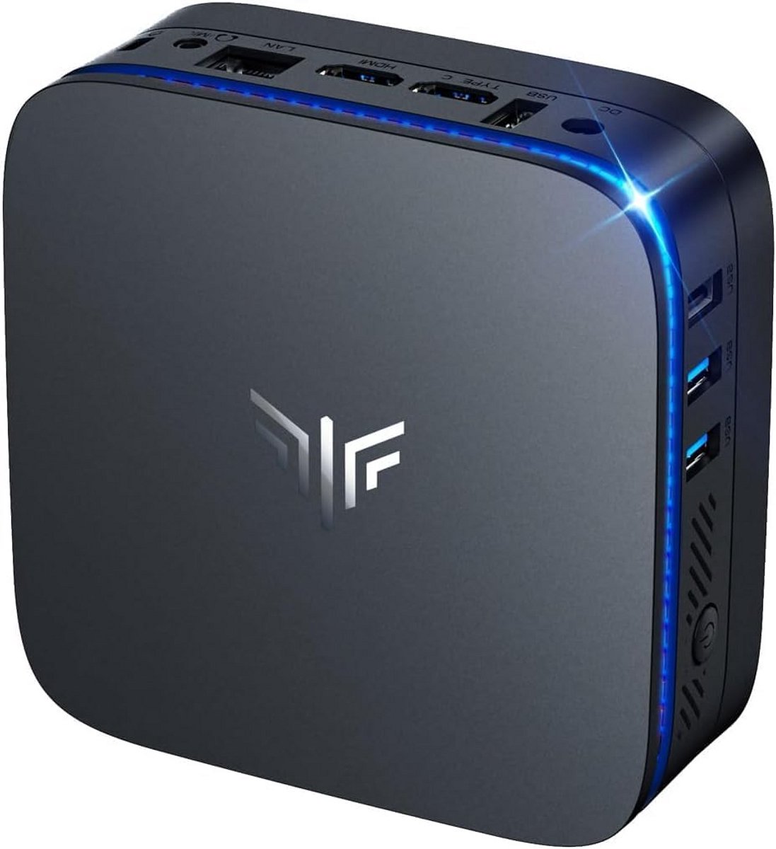 Krachtige Mini PC met N150 Processor, 8GB RAM, 256GB SSD en Ondersteuning voor Dual 4K Schermen