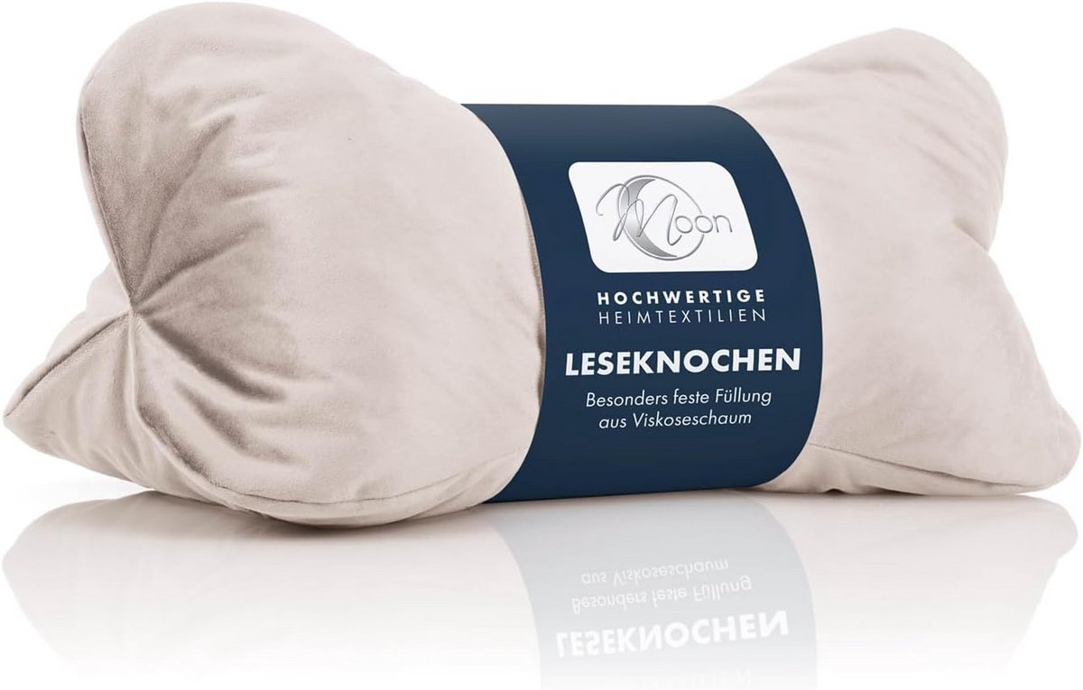 Extra Stevige Nekrol en Rugsteun met Viscoschuimvlokken voor Lezen en Ontspanning