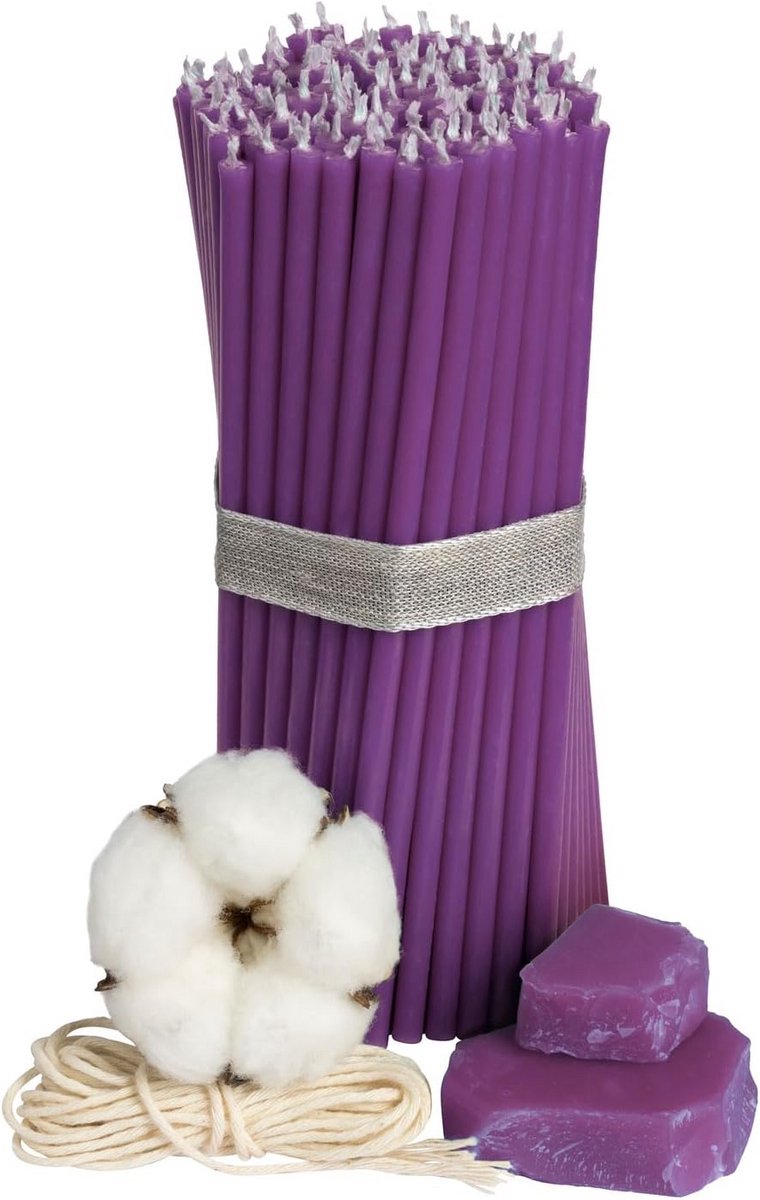 Set van 20 Natuurlijke Bijenwas Kaarsen, 16 cm, Ideaal voor Meditatie en Rituelen
