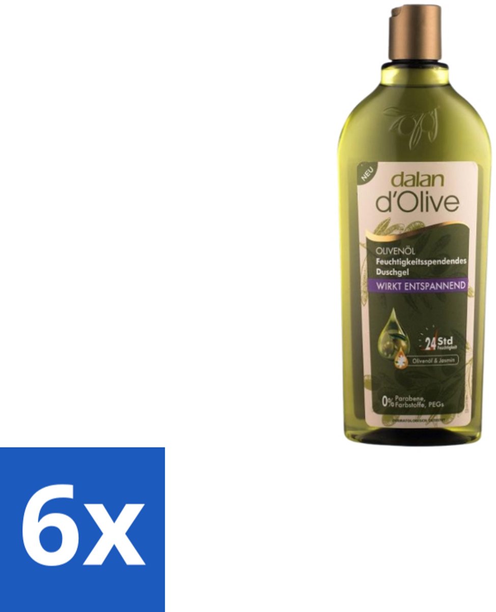Dalan d’Olive – Douchegel – Relaxing – 400 ml - Voordeelverpakking - 6 stuks