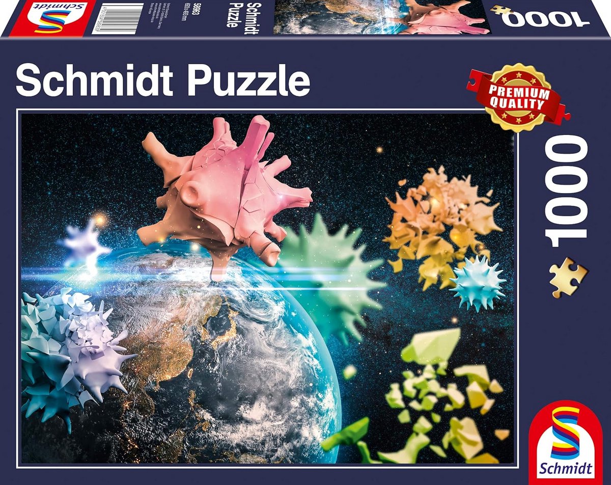 Puzzel 1000 Stukjes - Gedetailleerde Aarde Weergave - Uitdagend Legpuzzel