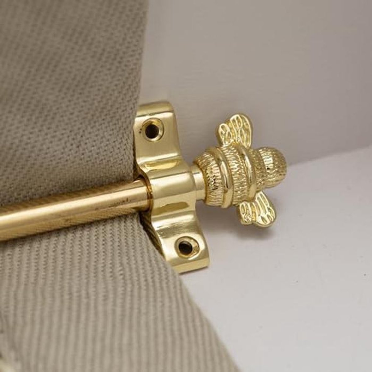 Trapstangen met Bijen - Tapijtstangen - Trap Decoratie - Roestvrij Staal - 72.5 cm - Messing
