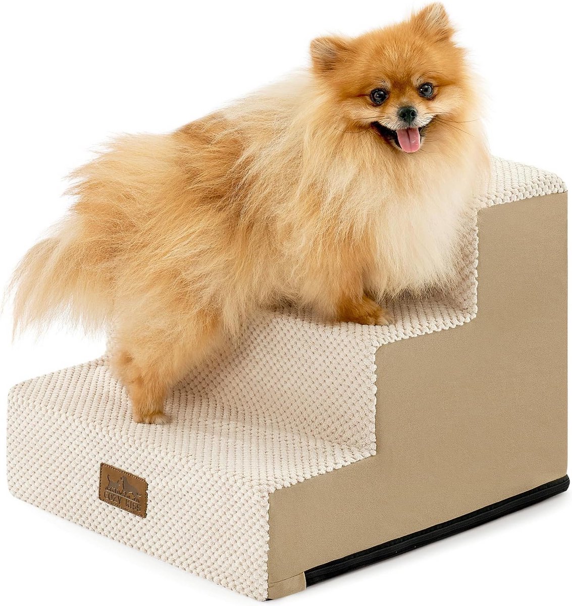 Hondentrap 3-traps voor Kleine Honden en Oude Katten - Antislip Huisdier Trap voor Bed, Bank of Auto