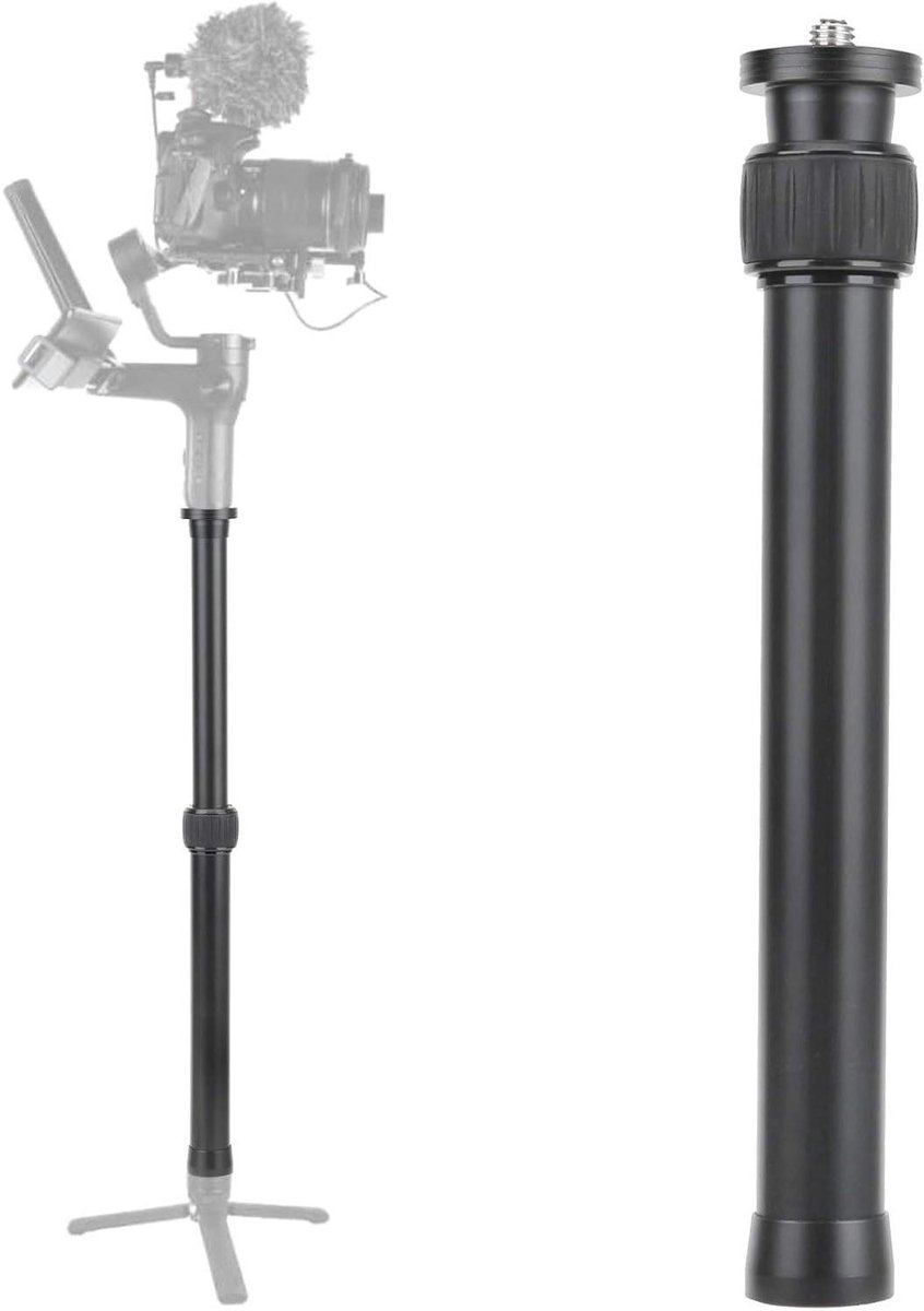 Verlengbuis voor Statief - Verstelbaar 25‑41cm - 2-delig - 1/4in 3/8in Schroef