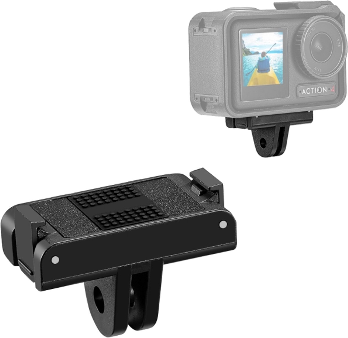 PULUZ Magnetische Quick Release Mount – Geschikt voor DJI Osmo Action 3, 4 & Action 5 Pro – Zwart