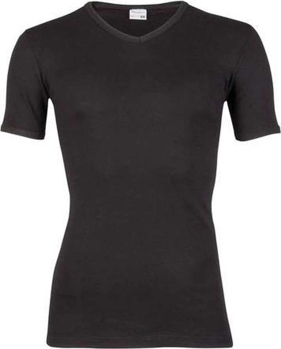 Beeren Jongens T-shirt - V-hals - Zwart - maat 176
