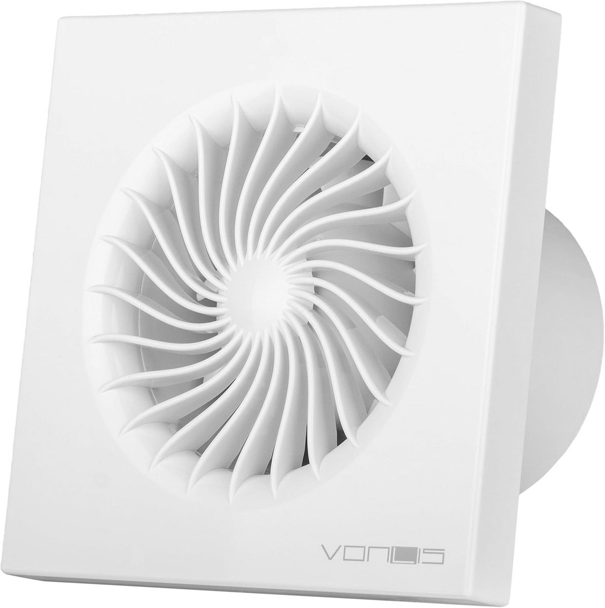 Badkamerventilator 100 mm met Vochtsensor voor Woonkamer en Toilet