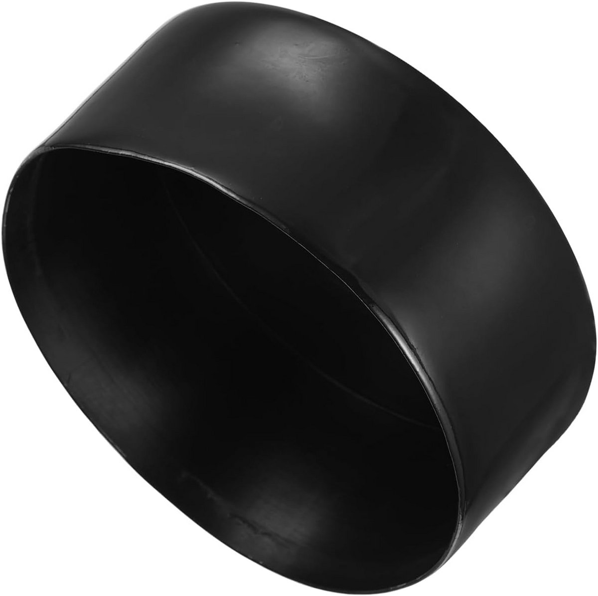 Ronde Rubberen Eindkappen voor Buis 130 mm - Zwarte Vinyl Doppen voor Palen en Meubels