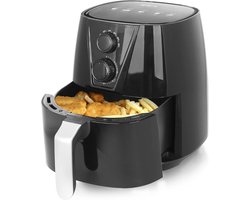 Aura® Airfryer xl - Airfryer xxl - Heteluchtfriteuse - Frituur, grill, bak en braad- Zwart - ‎26cm x 32cm x 30cm