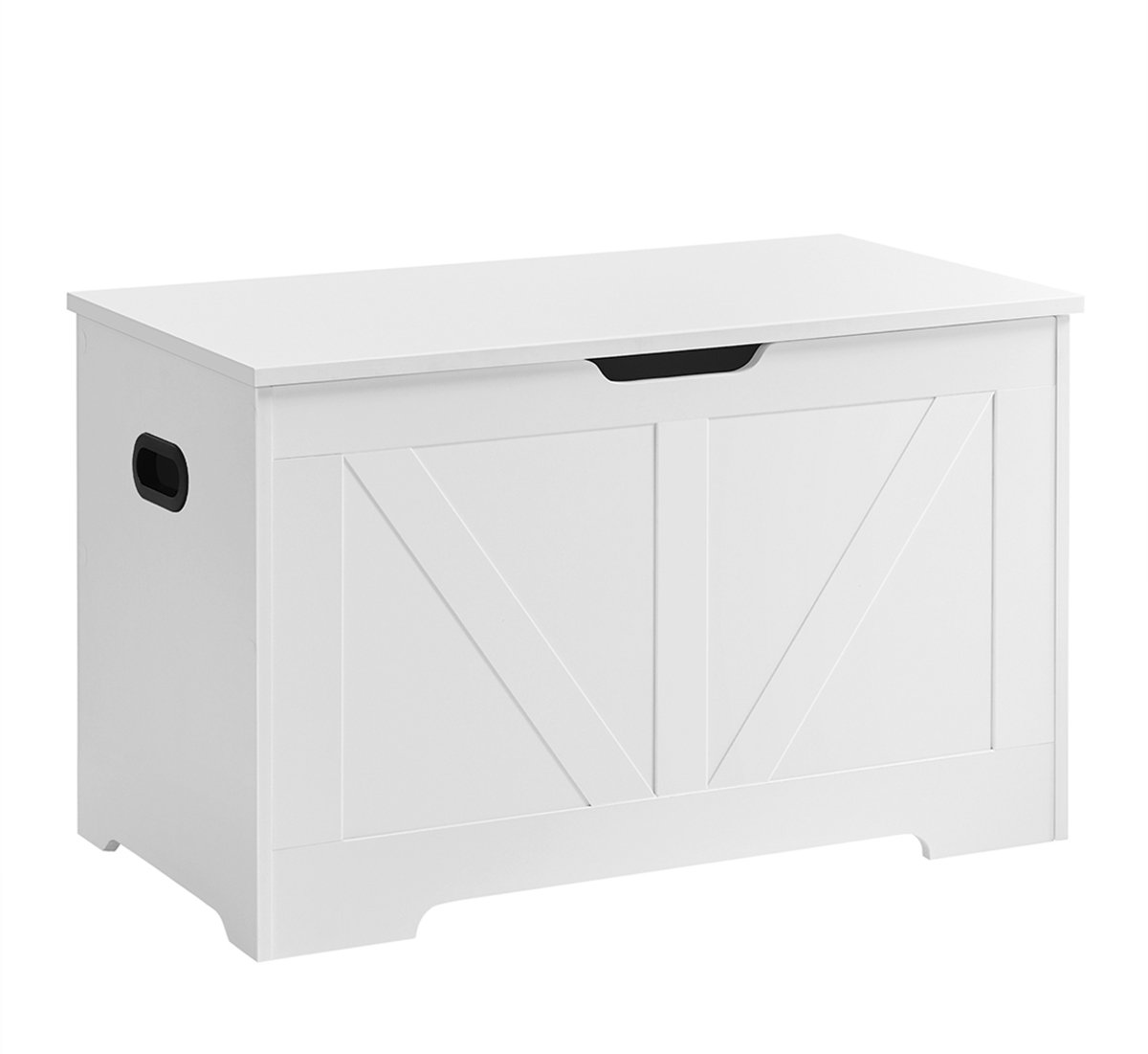Opbergbank – Matwit – 40 x 80 x 46 cm – Multifunctionele speelgoedkist en schoenenorganizer met veiligheidsscharnieren