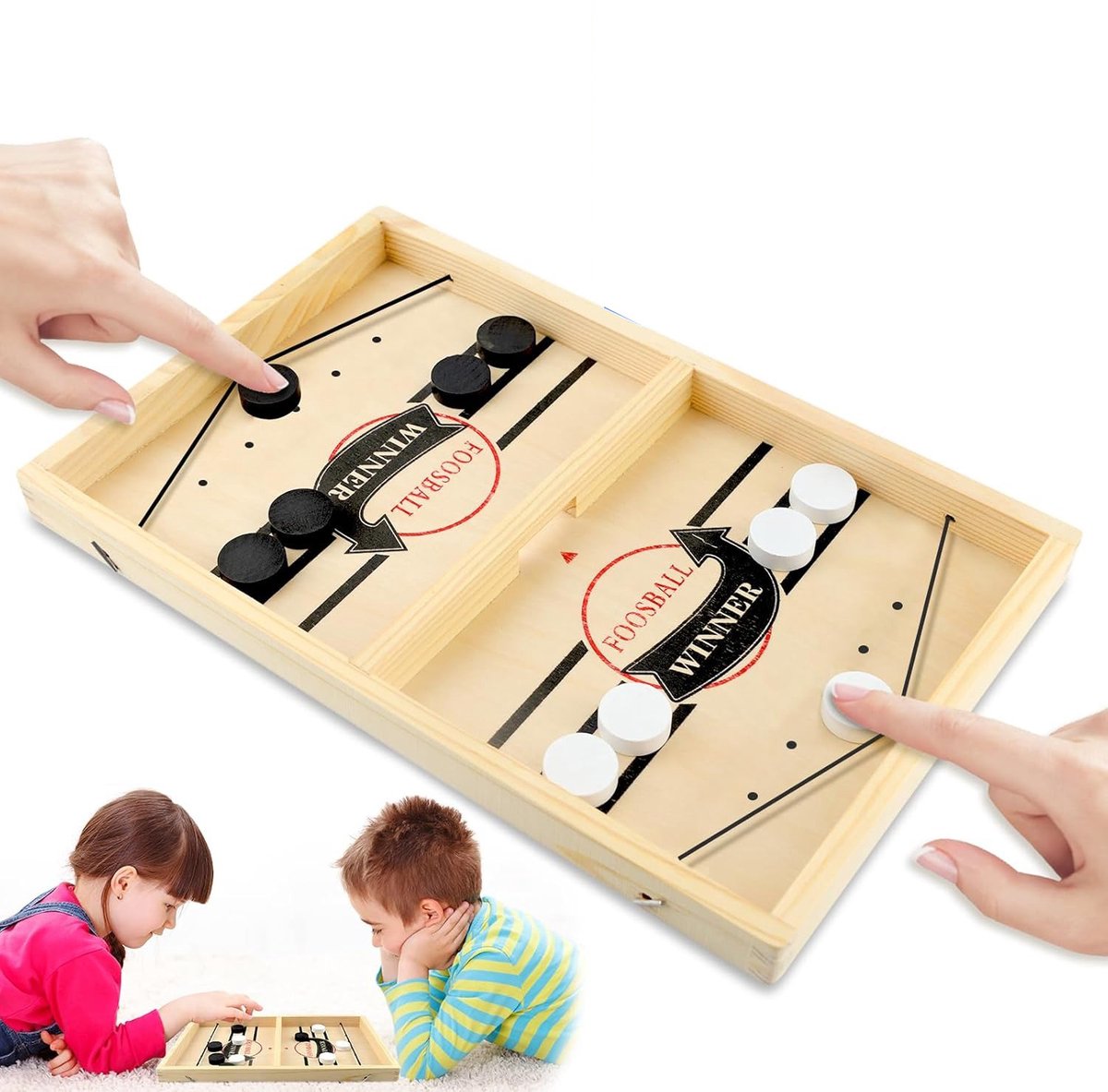 Bordspel voor een familiebijeenkomst, stuiterend schaakspel voor kinderen, competitief spel, gevechtsspel voor twee personen - bordspellen voor ouders en kinderen-Interactief feestspeelgoed, geschikt voor kinderen van 5, 6 en 7 jaar.