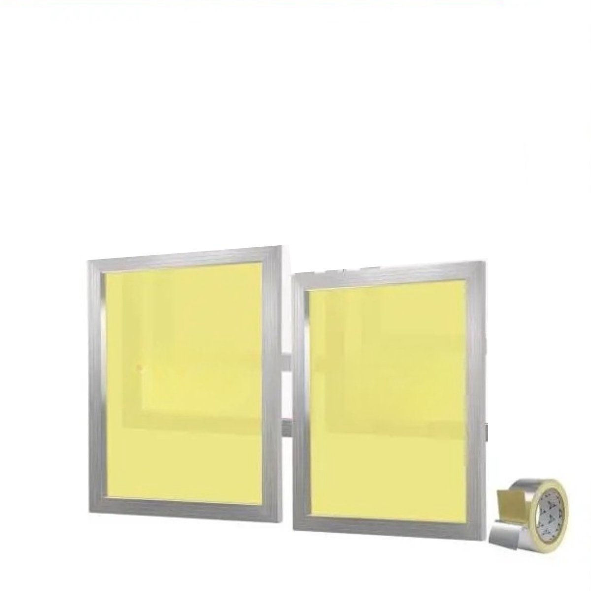 Kelseek Zeefdruk raam - 2 stuks - Frame - Voor papier, stof, plastic, hout, glas - 160 Mesh - 61 x 50.8 cm - Zilver - Aluminium